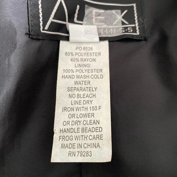 Alex Evenings Size Small Top Blouse Party Wedding Fancy Classy Floral - Picture 7 of 7